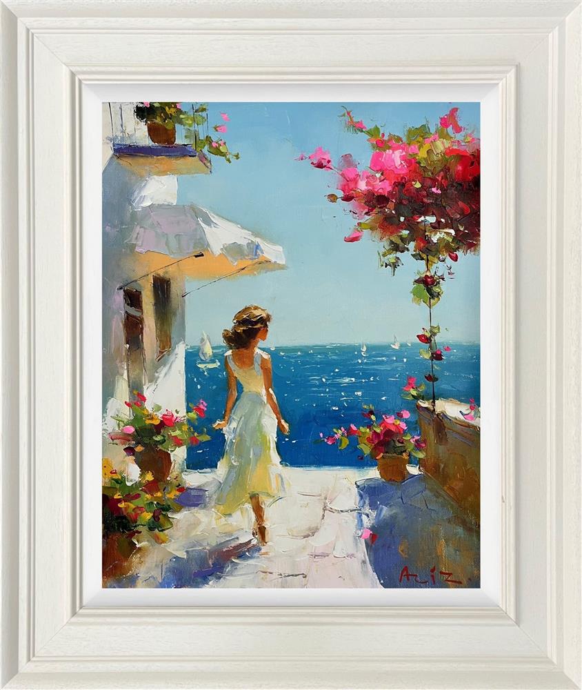 Aziz - 'Sea Meets Silence' - Framed Original Artwork