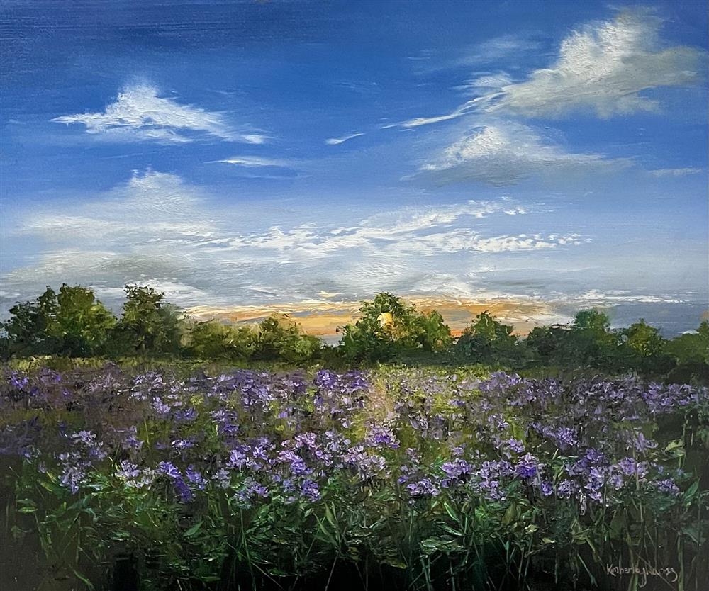 Kimberley Harris - 'Sea Of Violet Light' - Framed Original Artwork