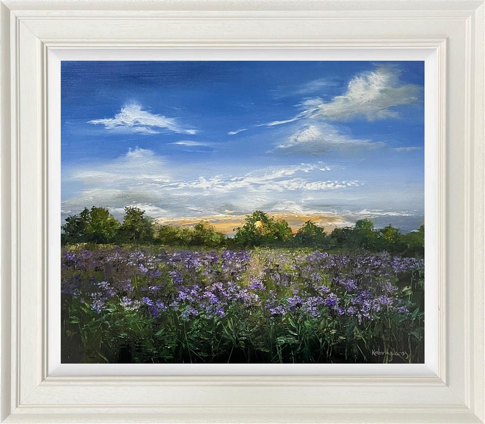 Kimberley Harris - 'Sea Of Violet Light' - Framed Original Artwork