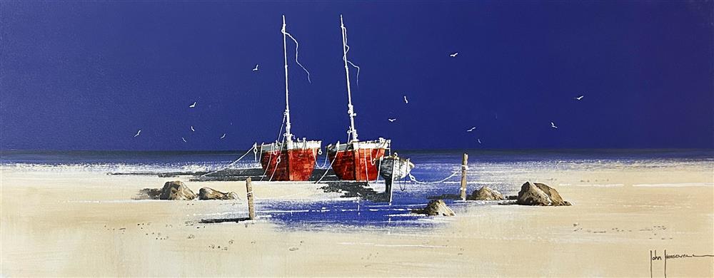 John Horsewell - 'Seabirds And Still Waters' - Framed Original Artwork