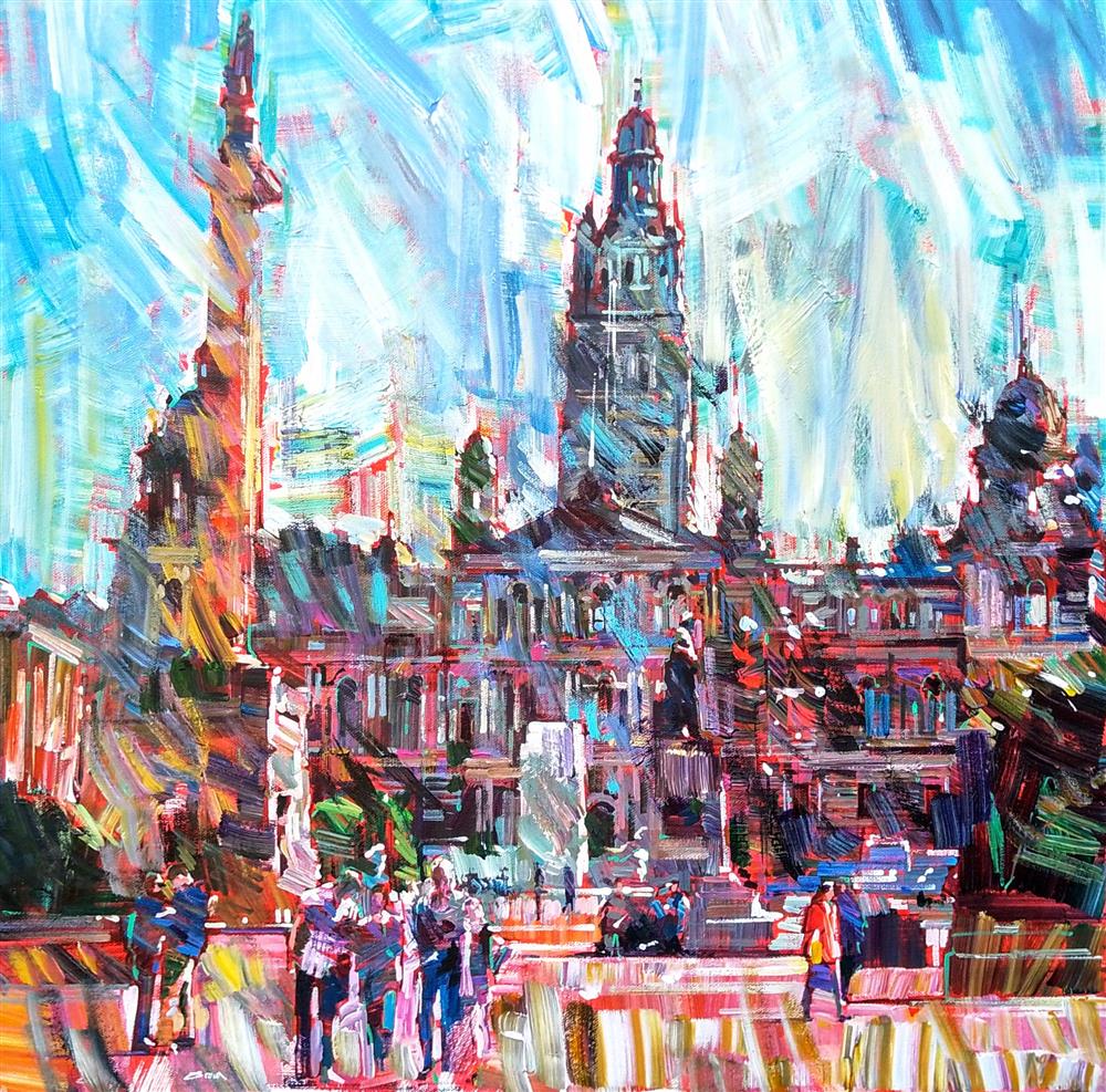 Colin Brown - 'Seat Of The City' - Framed Original Art