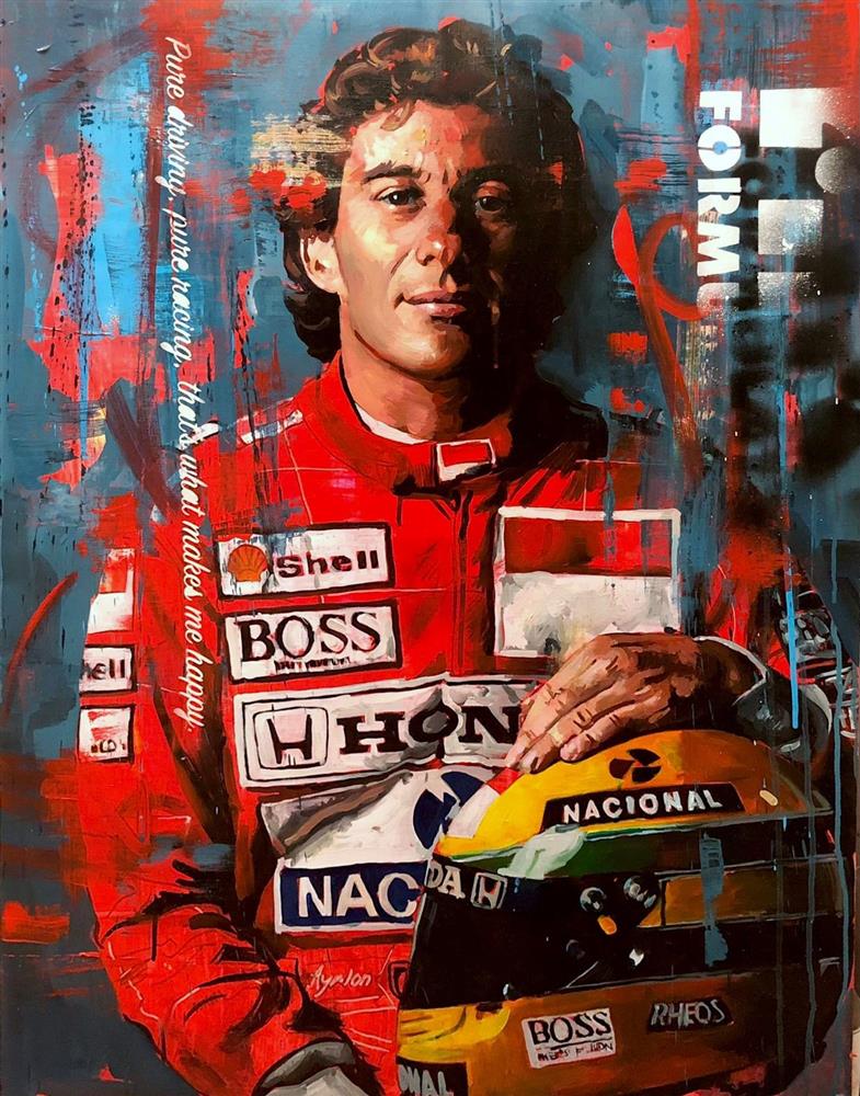 Zinsky - 'Senna' - Framed Original Artwork