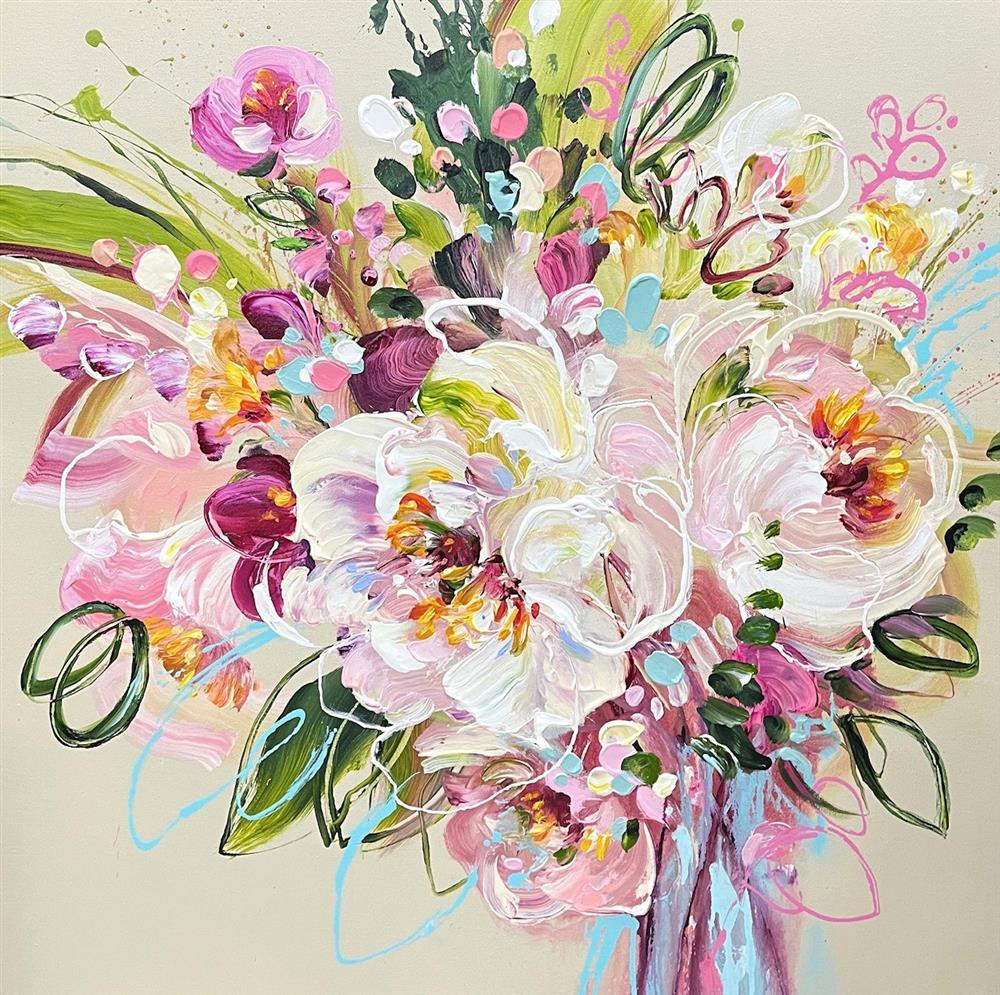 Anna Cher - 'Serenade In Bloom' - Framed Original Artwork