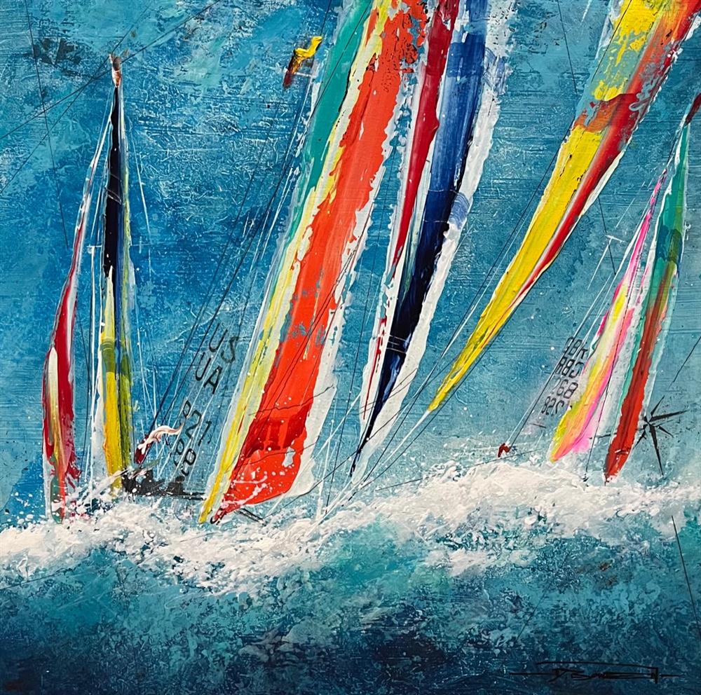 Dale Bowen - 'Serenity At Sea' - Framed Original Art