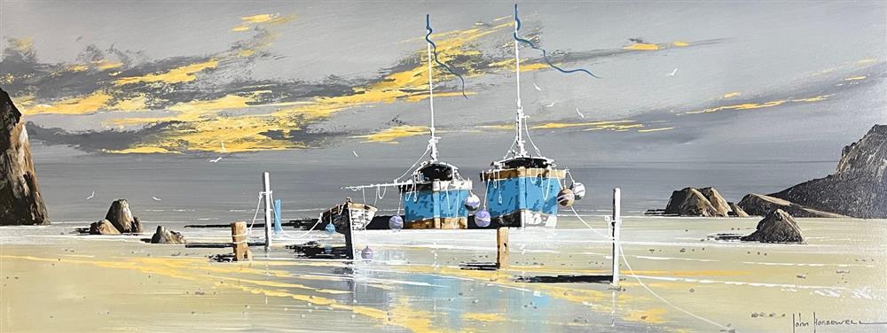 John Horsewell - 'Setting Sail' - Framed Original Artwork