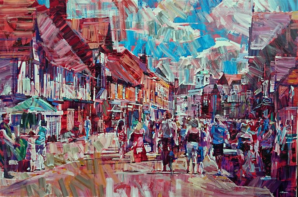 Colin Brown - 'Shakespear's Street' - Framed Original Art