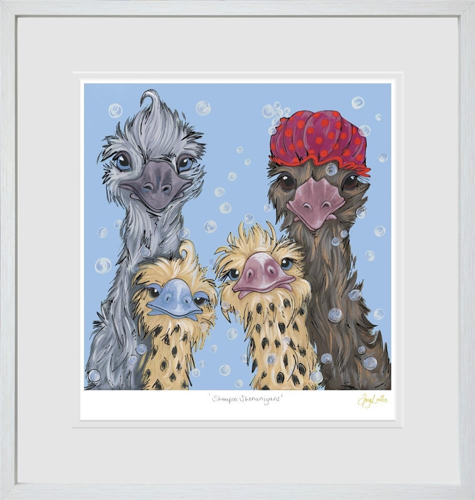 Amy Louise - 'Shampoo Shenanigans' - Framed Paper Edition