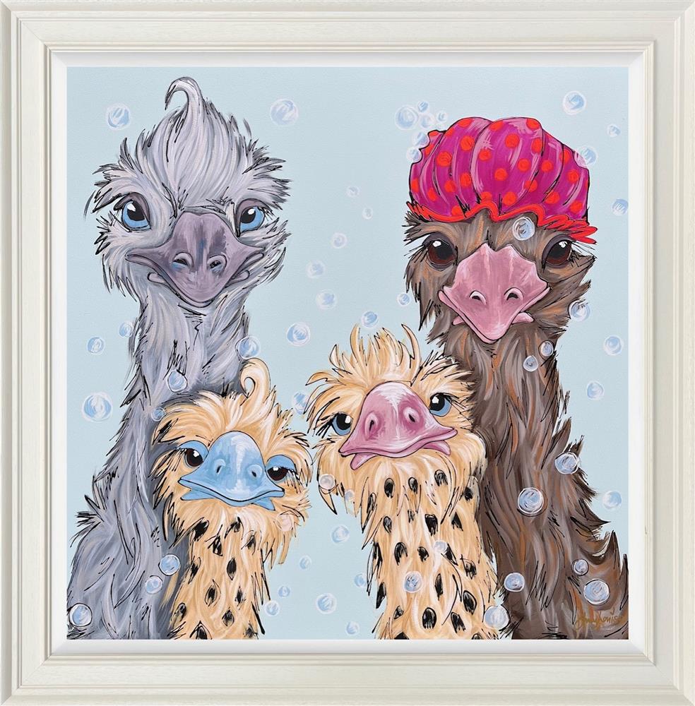 Amy Louise - 'Shampoo Shenanigans' - Framed Original Artwork