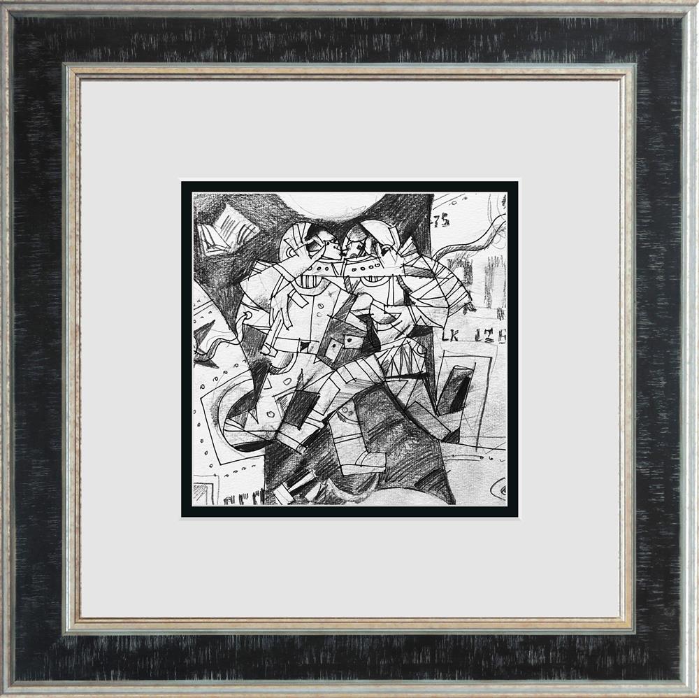 Andrei Protsouk - 'Sharing Air - Study' - Framed Original Art