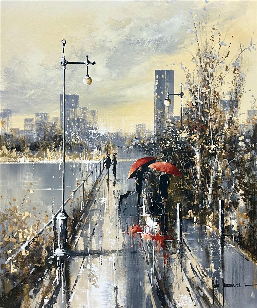 John Horsewell - 'Sheltered Strides' - Framed Original Artwork