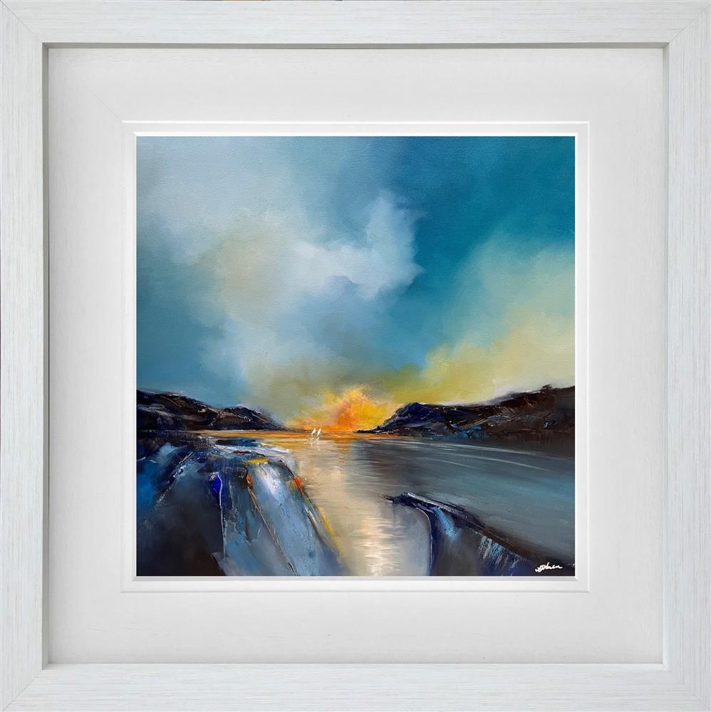 Alison Johnson - 'Shoreline Breeze II' - Framed Original Artwork