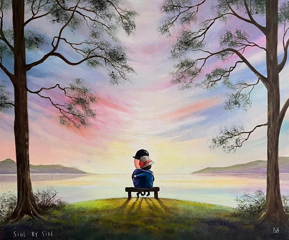 Michael Abrams - 'Side By Side' - Framed Original Artwork