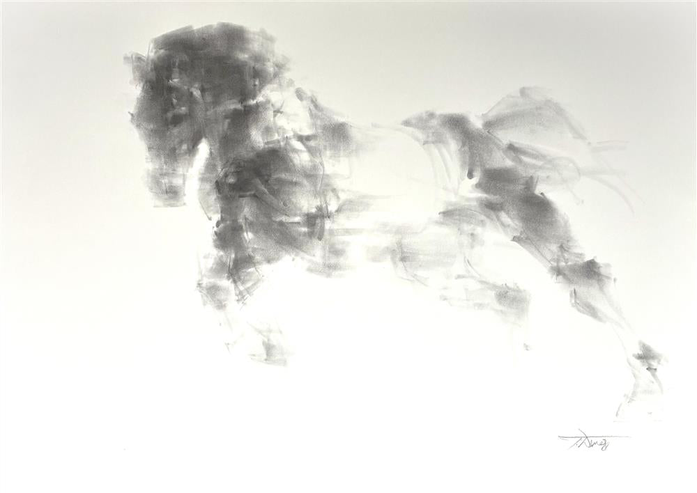 Tim Wang - 'Silent Gallop' - Framed Original Artwork