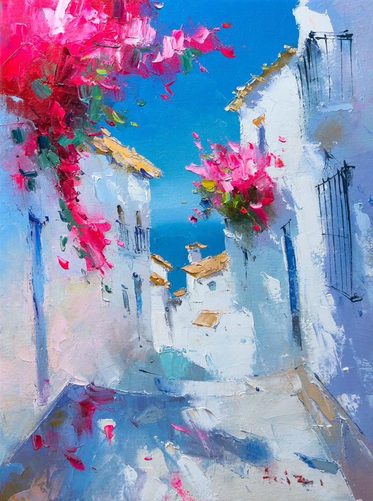 Aziz -  'Silent Town' - Framed Original