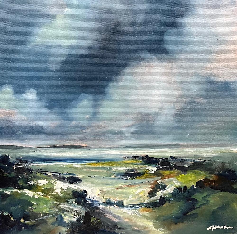 Alison Johnson - 'Silken Skies' - Framed Original Artwork