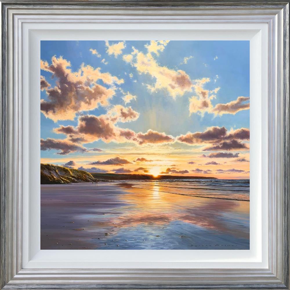 Duncan Palmar RSMA - 'Sinking Sun - Harlyn' - Framed Original Art