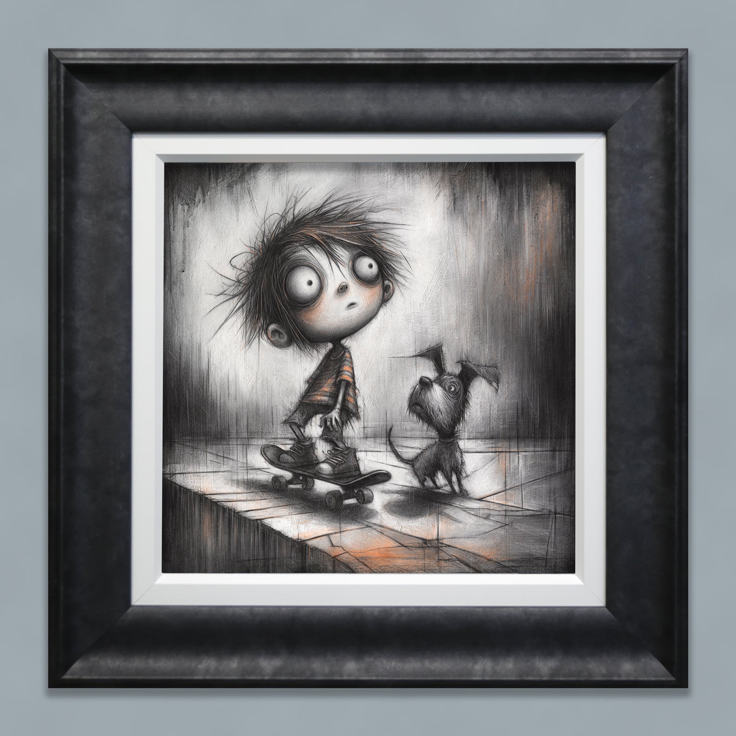 Craig Everett  - 'Sk8boi- Framed Original Artwork