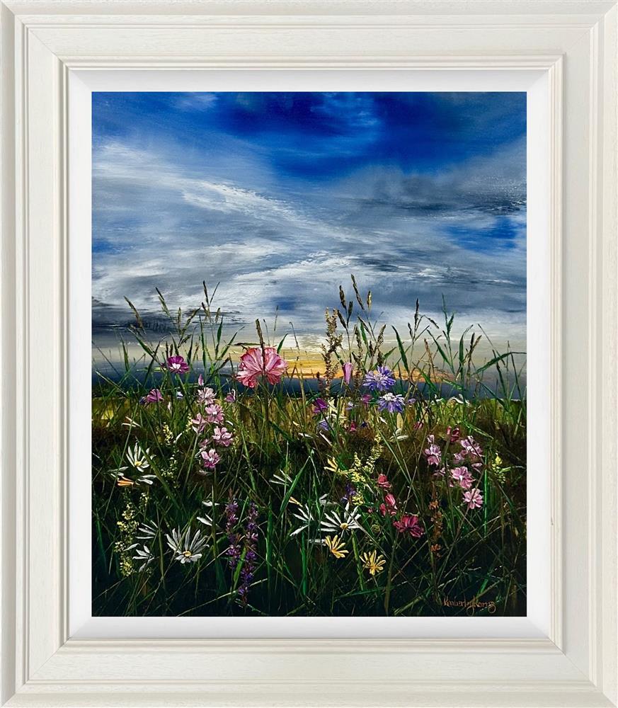 Kimberley Harris - 'Skybound Blooms' - Framed Original Art