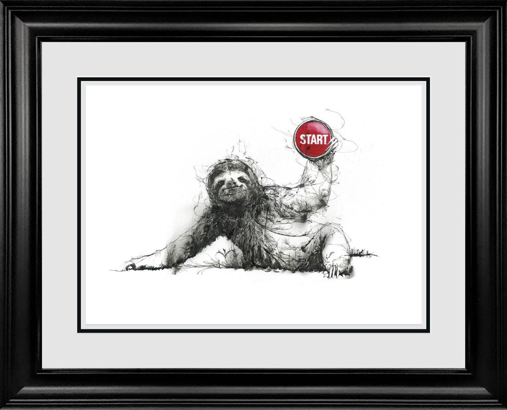 Scott Tetlow - 'Sloth Start' - Framed Original Art
