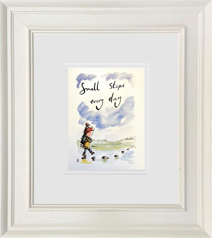 Michael Abrams - 'Small Steps Everyday - Sketch' - Framed Original Art