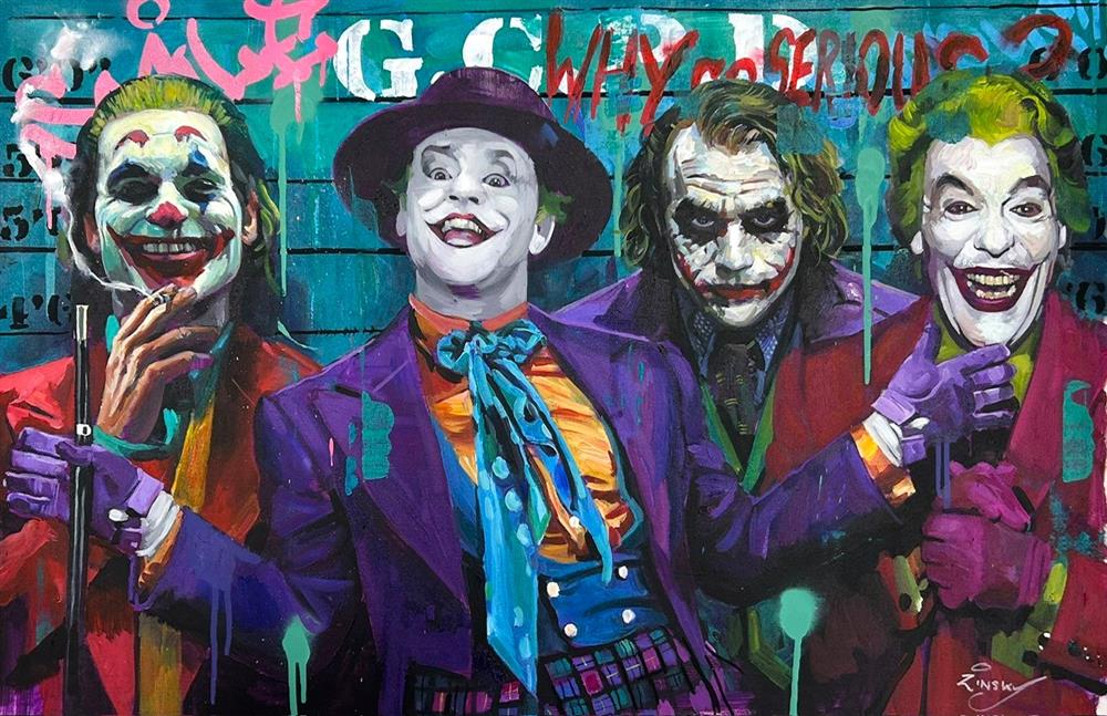 Zinsky - 'Smiles Of Madness' - Framed Original Artwork