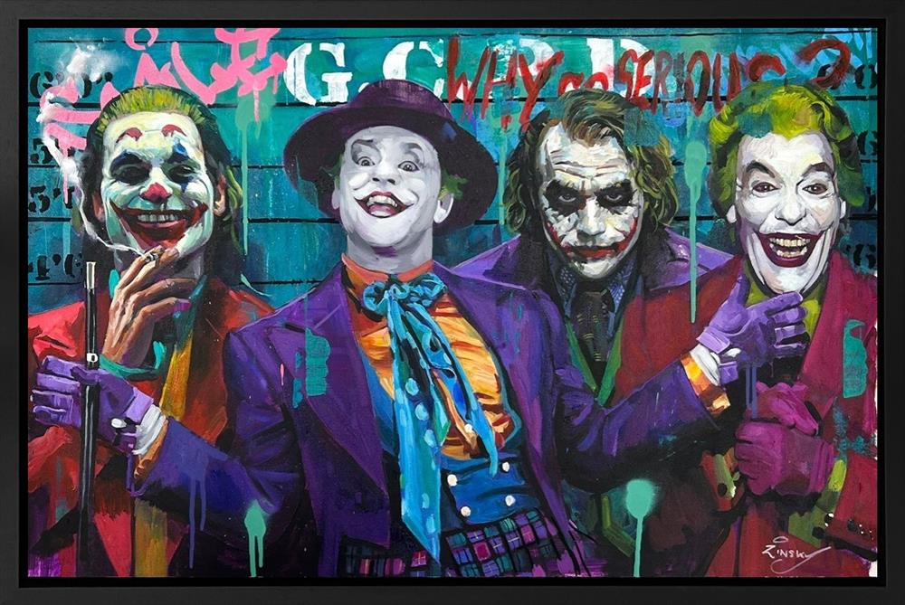 Zinsky - 'Smiles Of Madness' - Framed Original Artwork