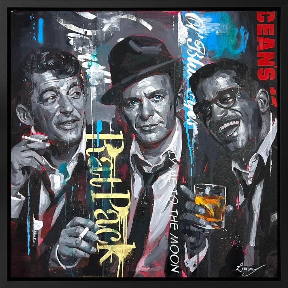 Zinsky - 'Smoke, Suits, And Swing' - Framed Original Artwork