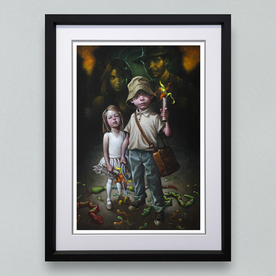 Craig Davison  - 'Snakes,Why'd it have to be Snakes'- Framed Limited Edition