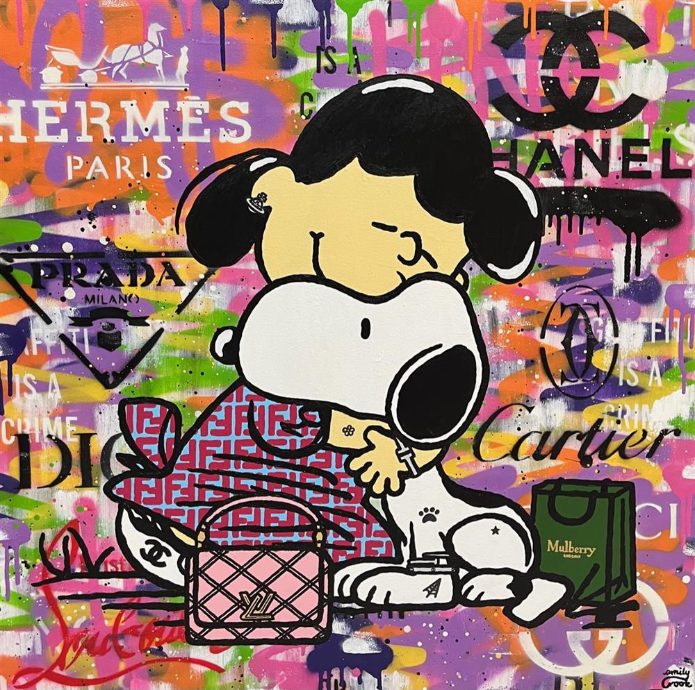 Emily Crook - 'Snoopy Love' - Framed Original Art