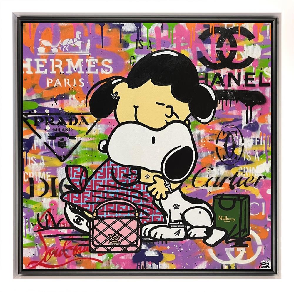 Emily Crook - 'Snoopy Love' - Framed Original Art