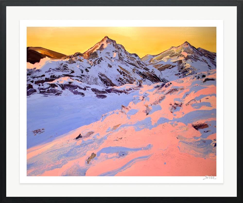 Michael Sole - 'Solemn Mountain' - Framed Limited Edition Art