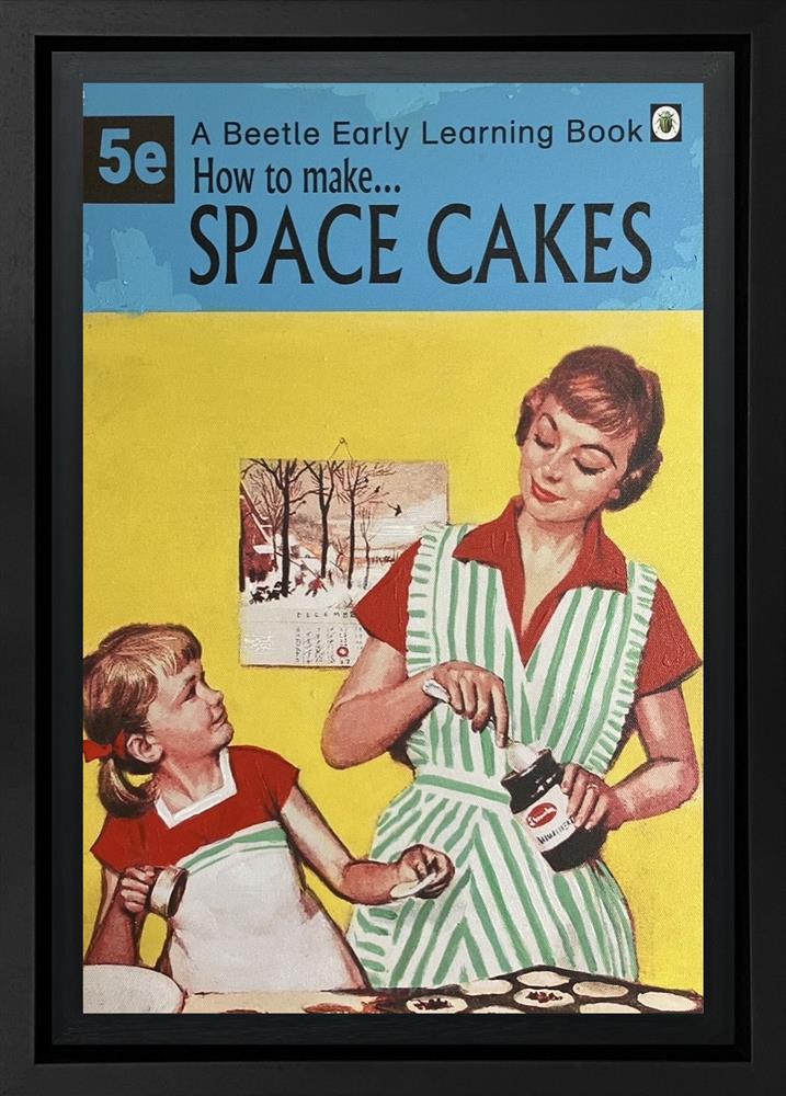 Linda Charles - 'Space Cakes' - The Beetle Early Learning Book - Framed Original Artwork