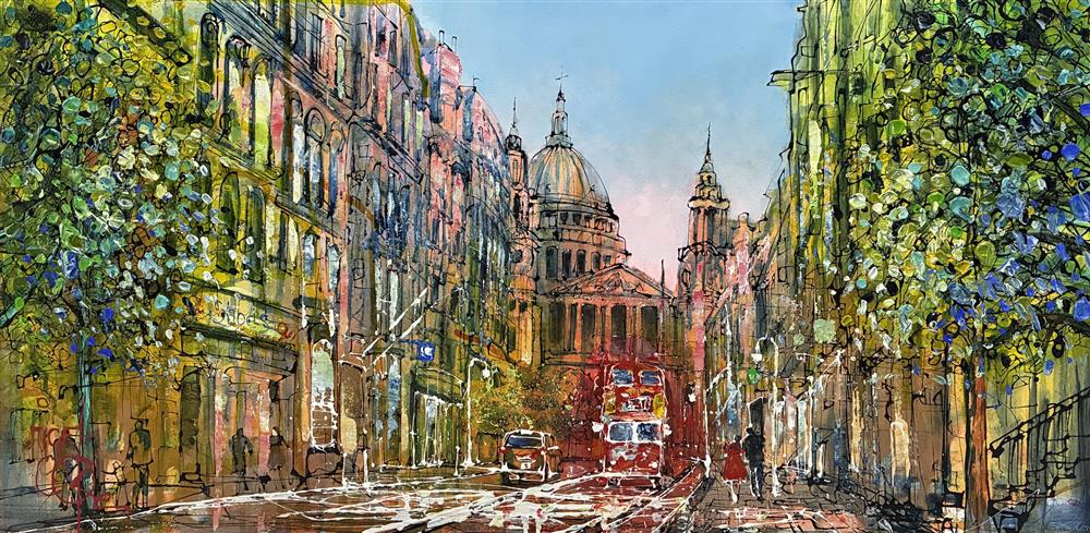 Nigel Cooke - 'Spectrum Over St Paul's' - Framed Original Artwork