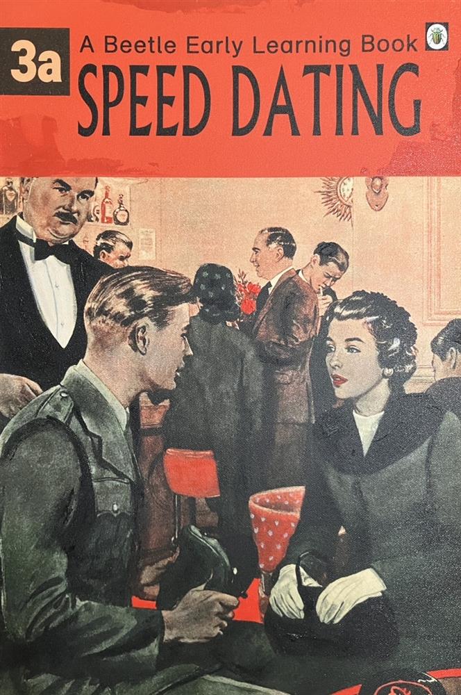 Linda Charles - 'Speed Dating' - The Beetle Early Learning Book - Framed Original Artwork