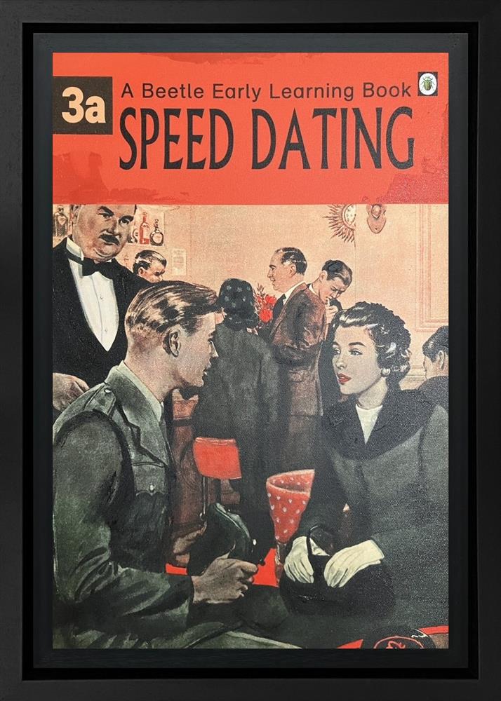 Linda Charles - 'Speed Dating' - The Beetle Early Learning Book - Framed Original Artwork