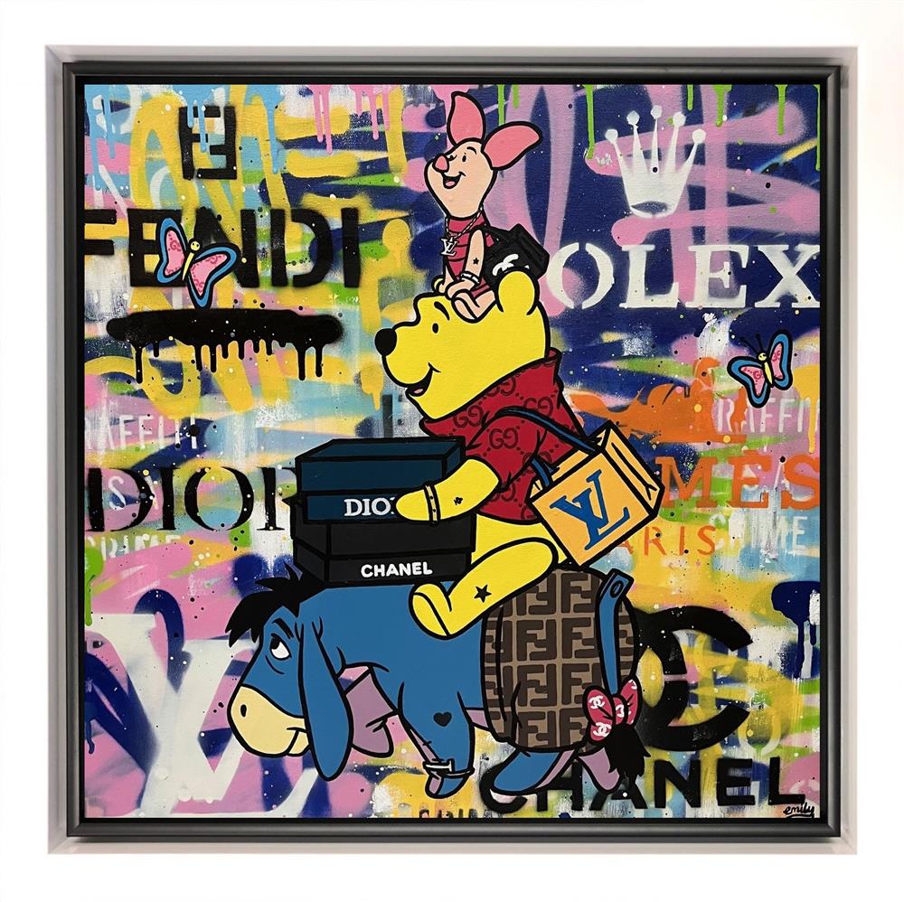 Emily Crook - 'Spending Buddies' - Framed Original Art