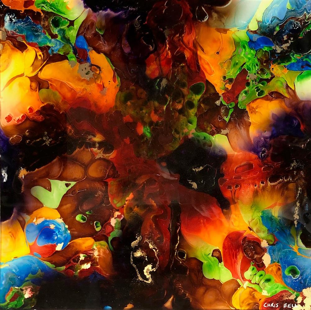Christopher Bell - 'Slash I'- Unique Glass Resin - Framed Original Artwork