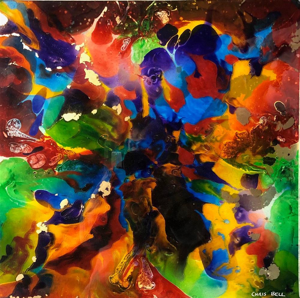 Christopher Bell - 'Slash I'- Unique Glass Resin - Framed Original Artwork