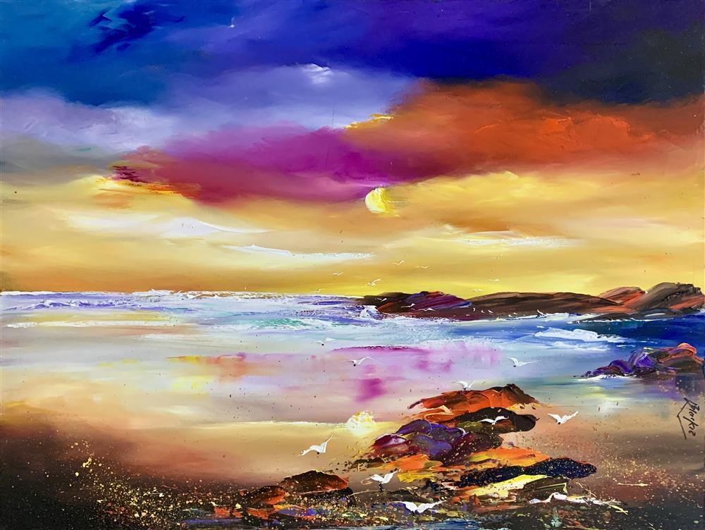 Lillias Blackie -  'Splash Back' - Framed Original Art