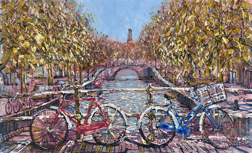 Nigel Cooke - 'Spring In Prinsengracht' - Framed Original Artwork