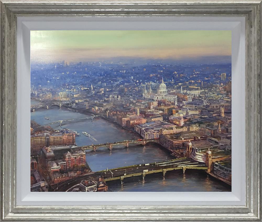 Mariusz Kaldowski - 'St Paul's View From The Shard' - Framed Original Art