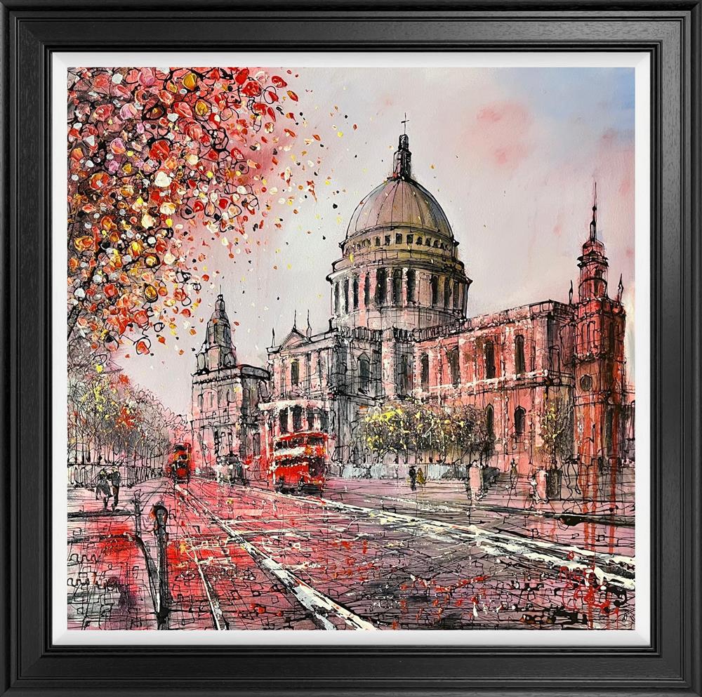 Nigel Cooke - 'St Paul's In Rouge' - Framed Original Artwork