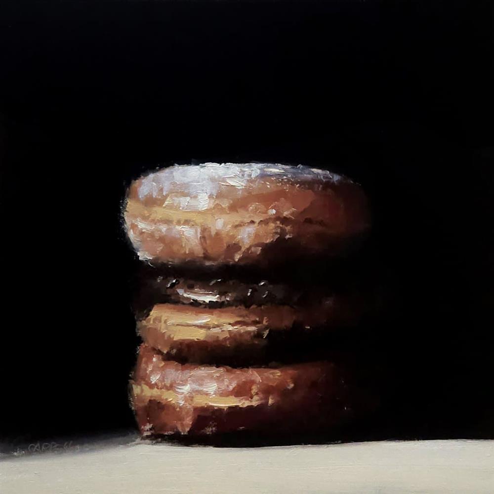 Neil Carroll - 'Stacking Donuts' - Framed Original Artwork
