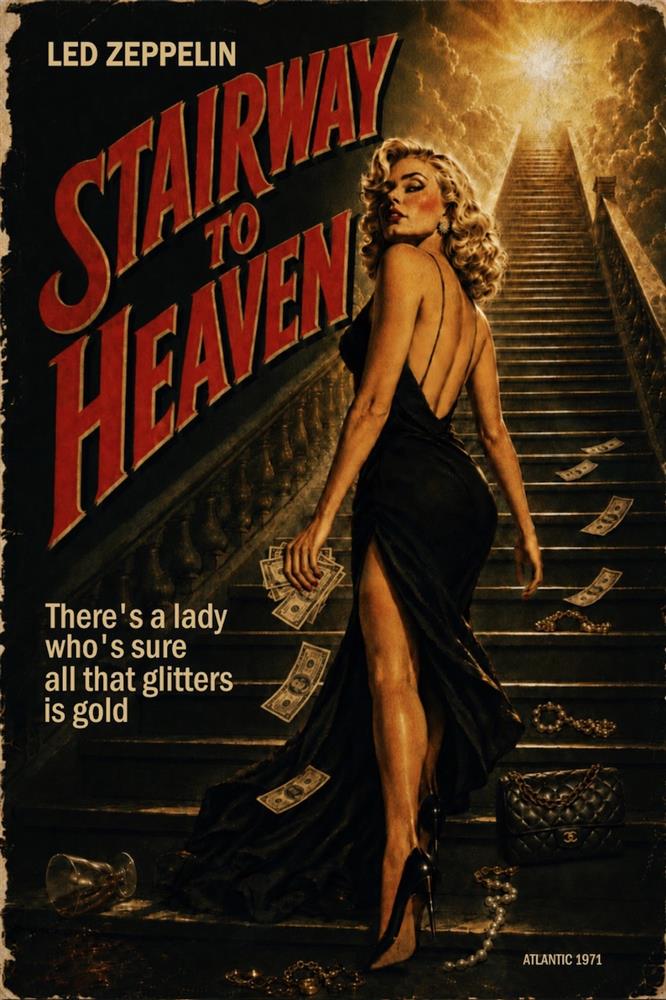 Linda Charles - 'Stairway To Heaven' - Framed Original Artwork