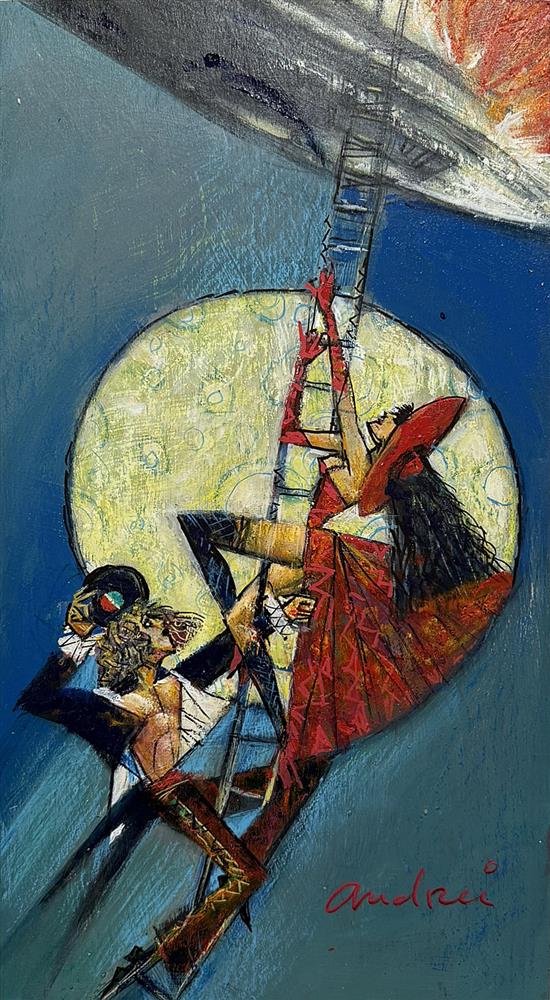 Andrei Protsouk - 'Stairway To Heaven' - Framed Original Art