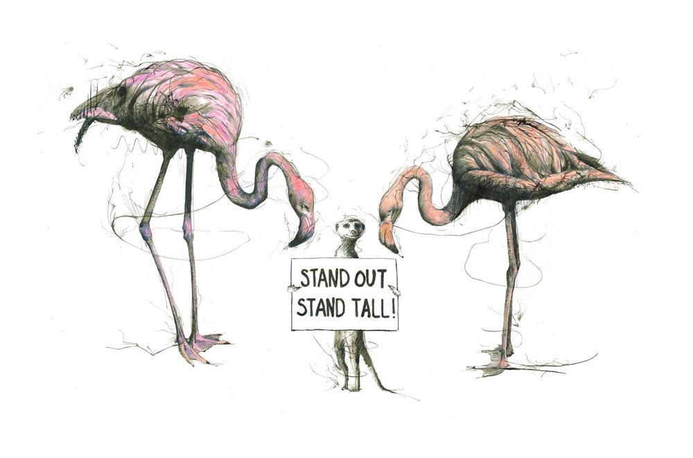 Scott Tetlow - 'Stand Out, Stand Tall' - Framed Original Art