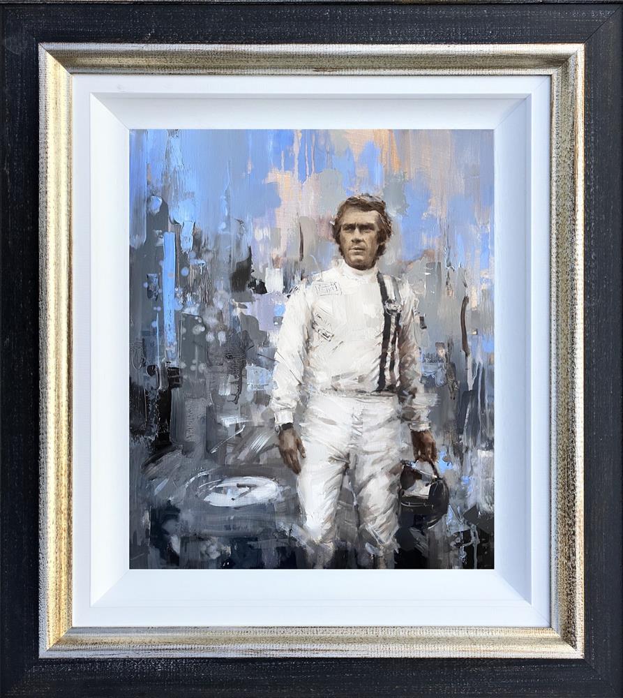 Tony Hinchliffe - 'Steve McQueen' - Framed Original Artwork