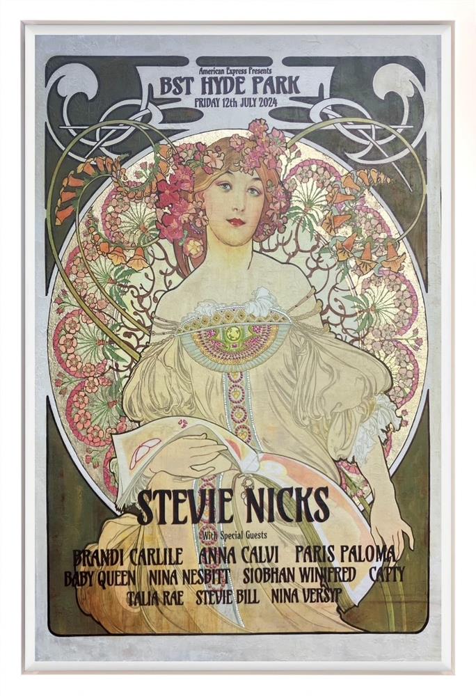 Linda Charles - 'Stevie Nicks- Hyde Park, London, July 2024 ' - Framed Original Artwork