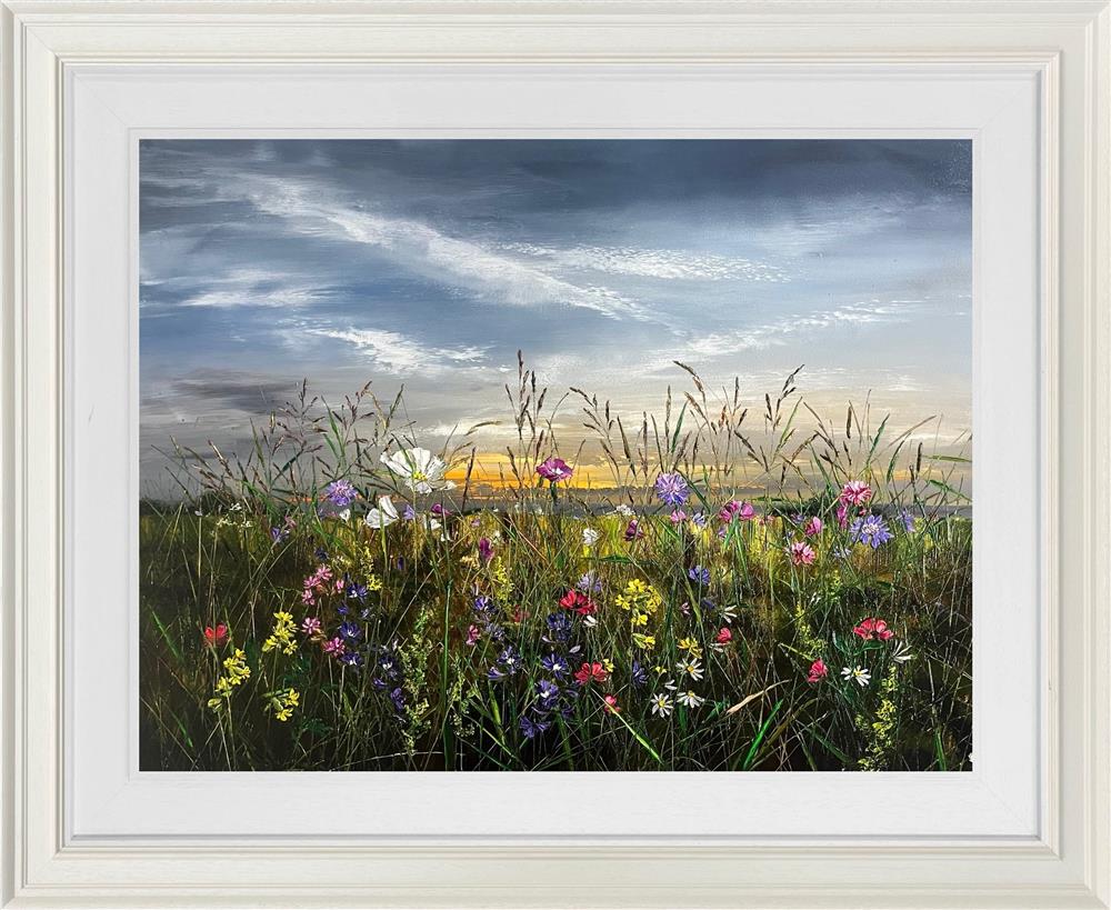 Kimberley Harris - 'Still Air, Sunset Skies' - Framed Original Artwork