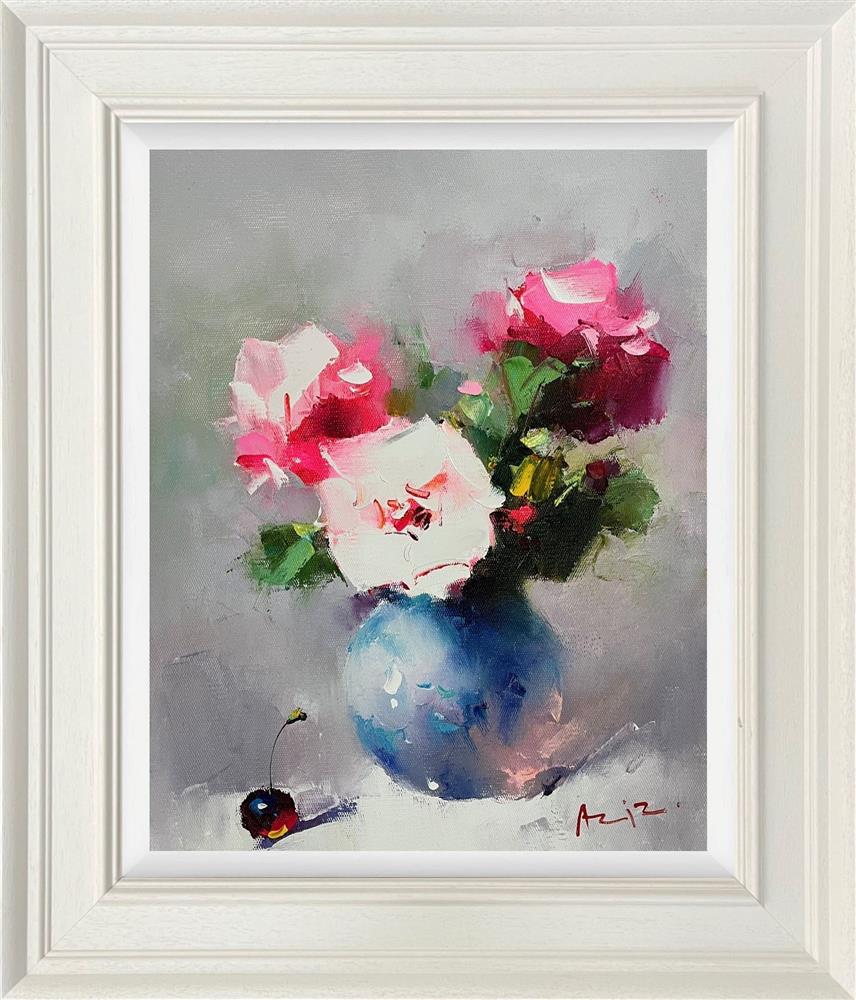 Aziz - 'Still Life In Soft Hues' - Framed Original Artwork